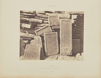 Assouan. Cimetière Arabe - Inscriptions Funéraires by Félix Teynard