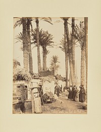 Village arabe au bord du Nil by Félix Bonfils