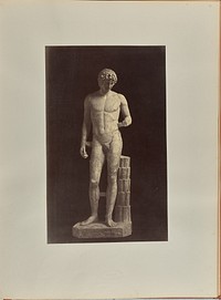 Statue of a nude male figure by Tommaso Cuccioni
