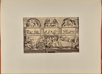 Engraving after a fresco by Giulio Romano in Palazzo Te by Gustavo Reiger