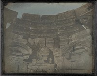 Interior of the Circular Temple, Baalbek by Joseph Philibert Girault de Prangey