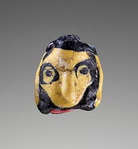 Flamed-worked Face Bead