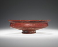 Opaque red bowl
