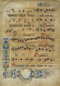 Music Text by Francesco di Antonio del Chierico