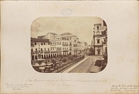 Perspectiva da rua da Imperatriz vista da praça do Conde d'Eu em Pernambuco by Marc Ferrez