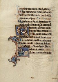 Initial E: A Saint Holding a Scroll; Initial L: People in Prayer before an Altar by Bute Master