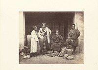 Darjeeling; Group of Bhooteas by Samuel Bourne