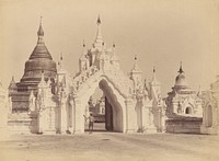 Gateway and Central Pagoda of the 450 Tables of the Law by Felice Beato