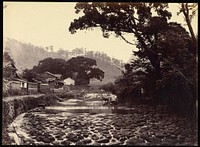 View in the Native Town, Nagasaki by Felice Beato