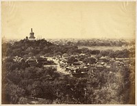 View of the Gardens and Buddhist Temple of Peking by Felice Beato