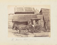 A Burman Public Carriage by Felice Beato