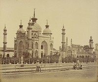 Mosque in the Hussainabad Imambara by Felice Beato