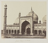 Grande Mosquée de Dehli [sic] by Baron Alexis de La Grange
