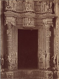 Inside Doorway Sas Bahu Temple, Gwalior by Lala Deen Dayal