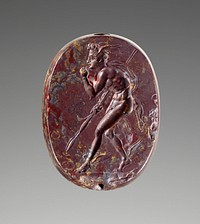 Engraved Scaraboid with Perseus