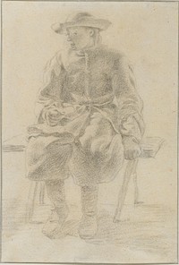 Youth Seated on a Bench by Moses ter Borch