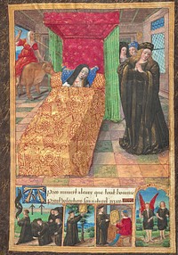 Madame de Balsac on Her Deathbed by Master of the Chronique scandaleuse
