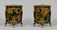 Pair of Corner Cupboards by Jacques Dubois