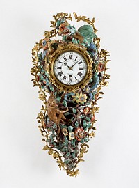 Wall Clock (Pendule à répétition) by Charles Voisin and Chantilly Porcelain Manufactory
