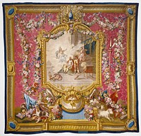 Tapestry: Don Quichotte guéri de sa folie par la sagesse, from L'Histoire de don Quichotte Series by Royal Factory of Furniture to the Crown at the Gobelins Manufactory, Michel Audran, Jean Audran fils, Charles Antoine Coypel, Antoine Boizot, Claude Audran III, Jean Baptiste Belin de Fontenay fils, Alexandre François Desportes and Maurice Jacques