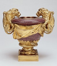 Pair of porphyry urns by Ennemond Alexandre Petitot