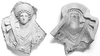 Mold of a Torso and Head of a Draped Female Figure by Shop of AL and Dionysus
