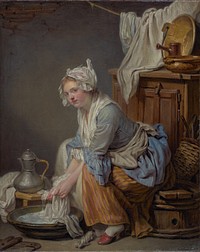 The Laundress (La Blanchisseuse) by Jean Baptiste Greuze