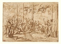 Apollo and the Muses on Mount Parnassus by Nicolas Poussin