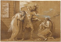 The Fright of Astyanax (Hector Bidding Farewell to Andromache) by Benjamin West
