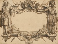 Design for the Title Page of "The Exercise of Cavalry" by Jacques de Gheyn II