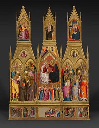 Polyptych with Coronation of the Virgin and Saints by Cenni di Francesco di Ser Cenni