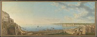 A View of the Bay of Naples, Looking Southwest from the Pizzofalcone towards Capo di Posilippo by Giovanni Battista Lusieri