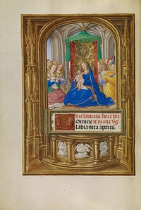 The Virgin and Child Enthroned by Master of James IV of Scotland