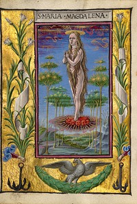 Mary Magdalene Borne Aloft by Taddeo Crivelli