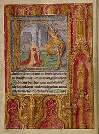 Initial H: David in Prayer by Gerard Horenbout