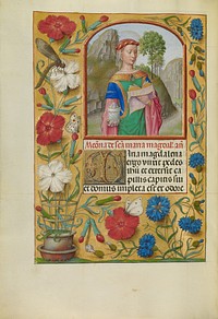 Mary Magdalene with a Book and an Ointment Jar by Master of the First Prayer Book of Maximilian