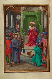 Christ before Herod by Simon Bening