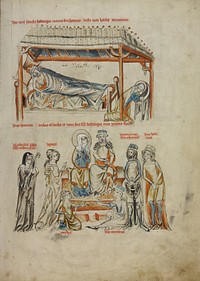 Heinrich Sleeping and Saint Hedwig Praying; Heinrich and Saint Hedwig with Their Children