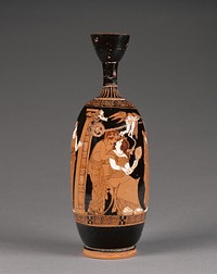 Attic Red-Figure Lekythos by Painter of the Frankfort Acorn and Phintias