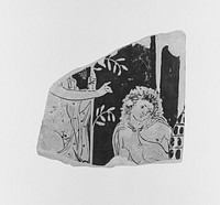 Apulian Red-Figure Bell Krater Fragment by Iliupersis Painter