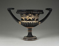 Black-Glaze Rattling Kantharos