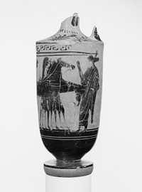 Attic Black-Figure Lekythos by Haimon Group