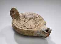 Oil Lamp with a Representation of the Port of Alexandria