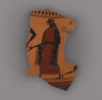 Attic Black-Figure Neck Amphora Fragment by Affecter