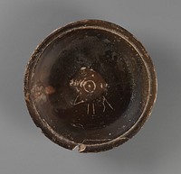 Black-Glaze Bowl with Inscription