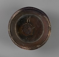 Footed Black-Glaze Bowl with Inscription