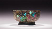 Mosaic Glass Footed Bowl