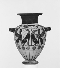 Chalcidian Black-Figure Hydria by Painter of the Orvieto Hydria