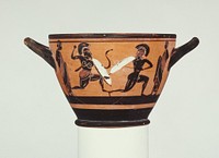Attic Black-Figure Skyphos by Camel Painter and Ure s Class of Skyphoi A 1