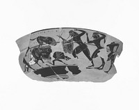 Attic Black-Figure Siana Cup Fragment by BMN Painter